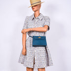 Hermes Kelly Danse Blue Colvert Matte Alligator with Gold Hardware - 2019, D