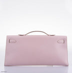 Hermes Kelly Longue Rose Dragee Evergrain with Palladium Hardware - 2007, K Square