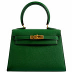 Hermes Kelly Mini 20 Sellier Vert Clair Epsom Gold Hardware