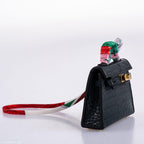 Hermes Micro Kelly Twilly Charm Vert Cyprès Matte Croc Gold Hardware - 2020, Y