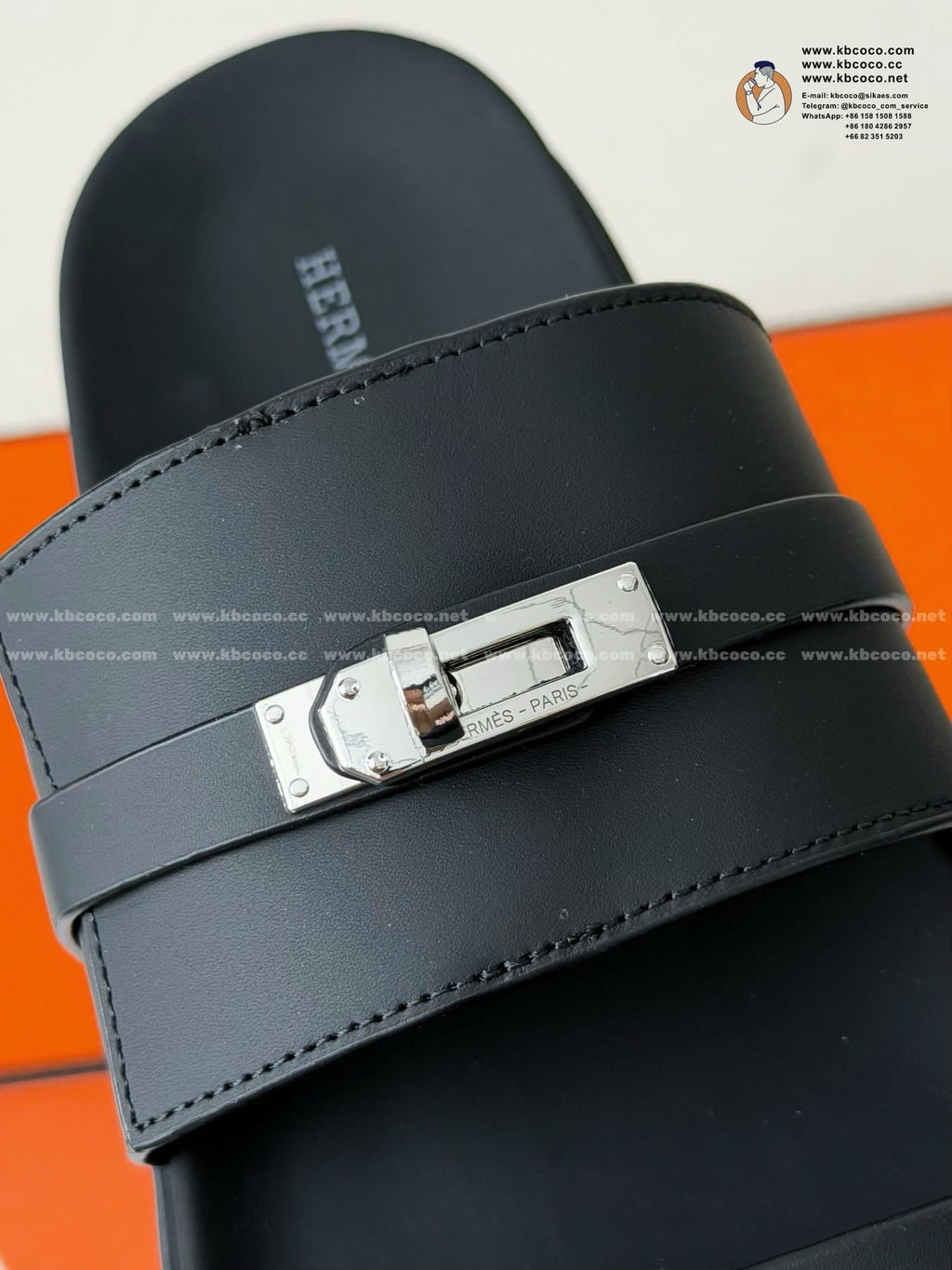 Hermès Noir Black Jackson Sandal