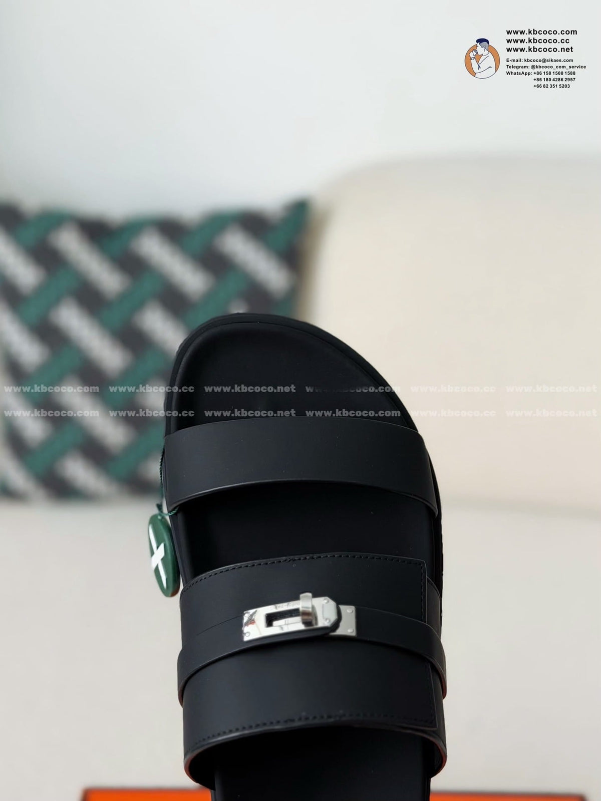 Hermès Noir Black Jackson Sandal