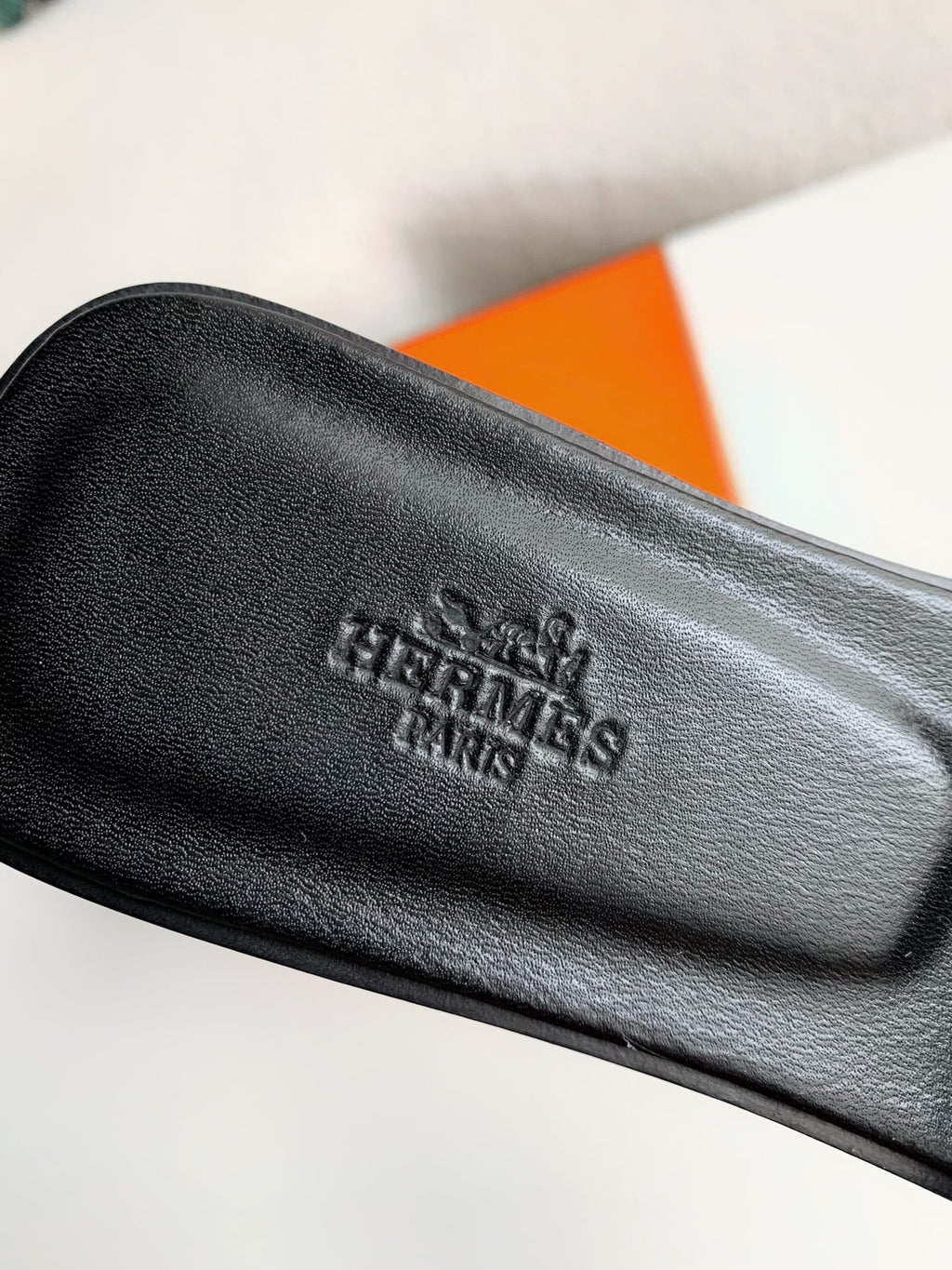Hermès Noir Black Oran Women's Sandals