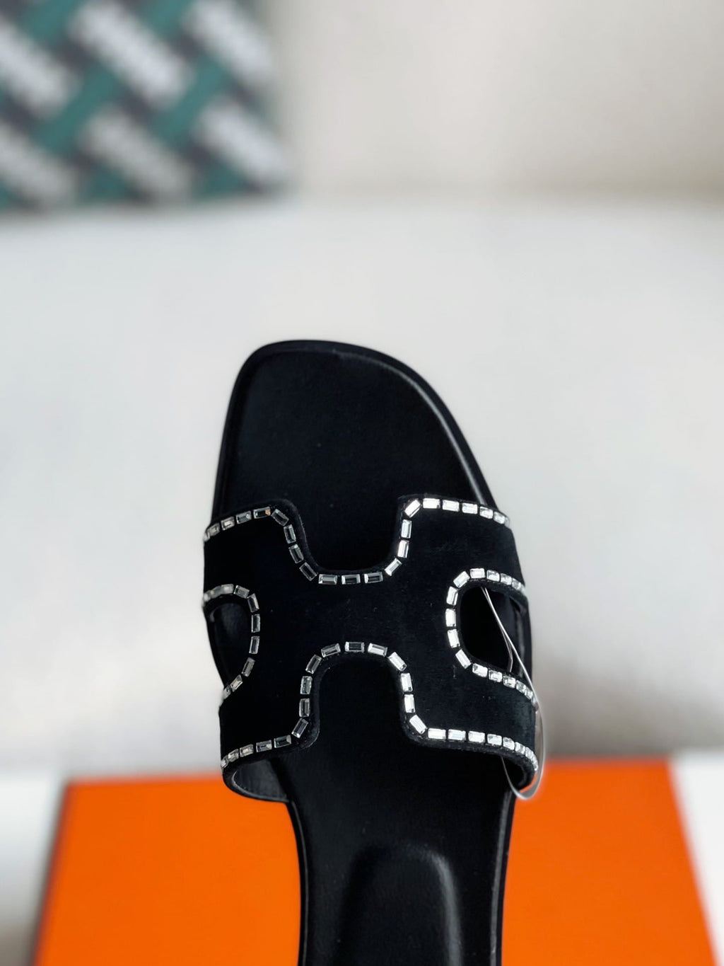 Hermès Noir Black Oran Women's Sandals