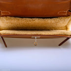 Hermes Teddy Kelly Clutch Barenia Leather & Mouton Shearling Palladium Hardware - 2007, K Square
