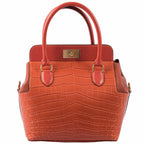 Hermes Toolbox Puzzle 20 Matte Sanguine Niloticus Crocodile & Clemence Permabrass Hardware - Limited 2019, X