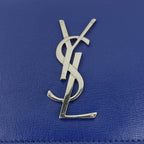 SAINT LAURENT Medium Sunset Shoulder Bag- Blue