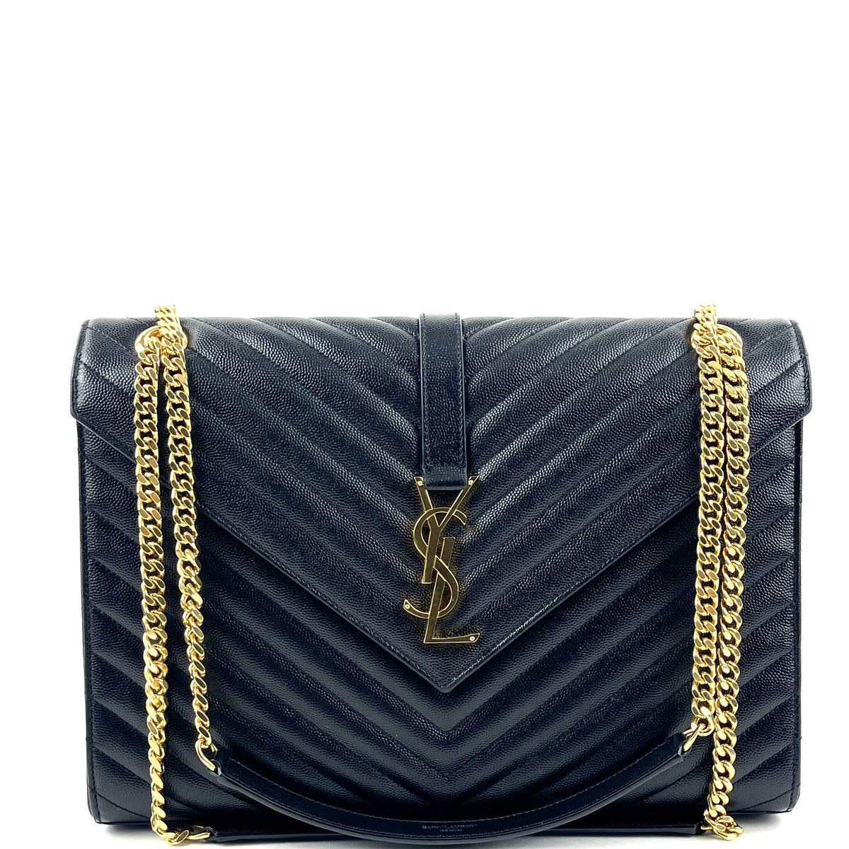 SAINT LAURENT Classic Large Monogram Envelope Bag