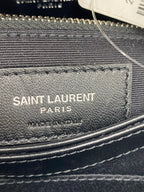 Saint Laurent Monogram Loulou Toy Silver Hardware Black Leather Shoulder Bag