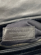 Saint Laurent Monogram Loulou Toy Silver Hardware Black Leather Shoulder Bag