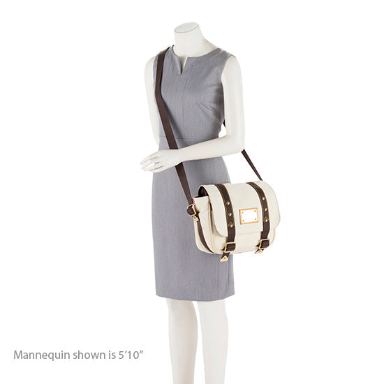 Louis Vuitton Canvas Antigua Besace Messenger Bag (SHF-15804)