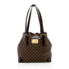 Louis Vuitton Damier Ebene Hampstead GM Tote (SHF-15485)