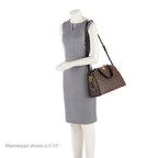 Louis Vuitton Damier Ebene Kensington Bowling Satchel (SHF-17976)