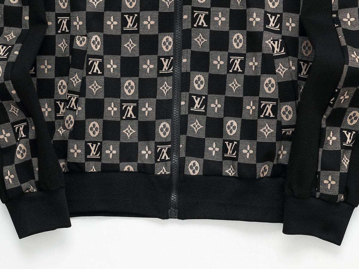 Louis Vuitton Damier Monogram Jacquard Tracksuit Black