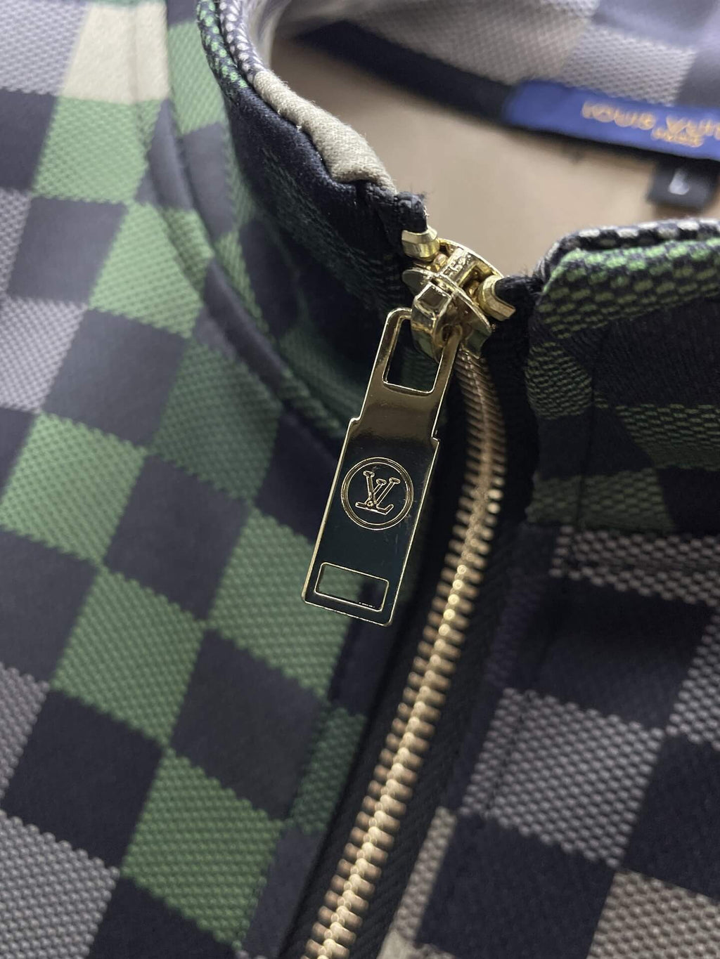 Louis Vuitton Damier Pop Technical Jersey Tracksuit Green Pixel