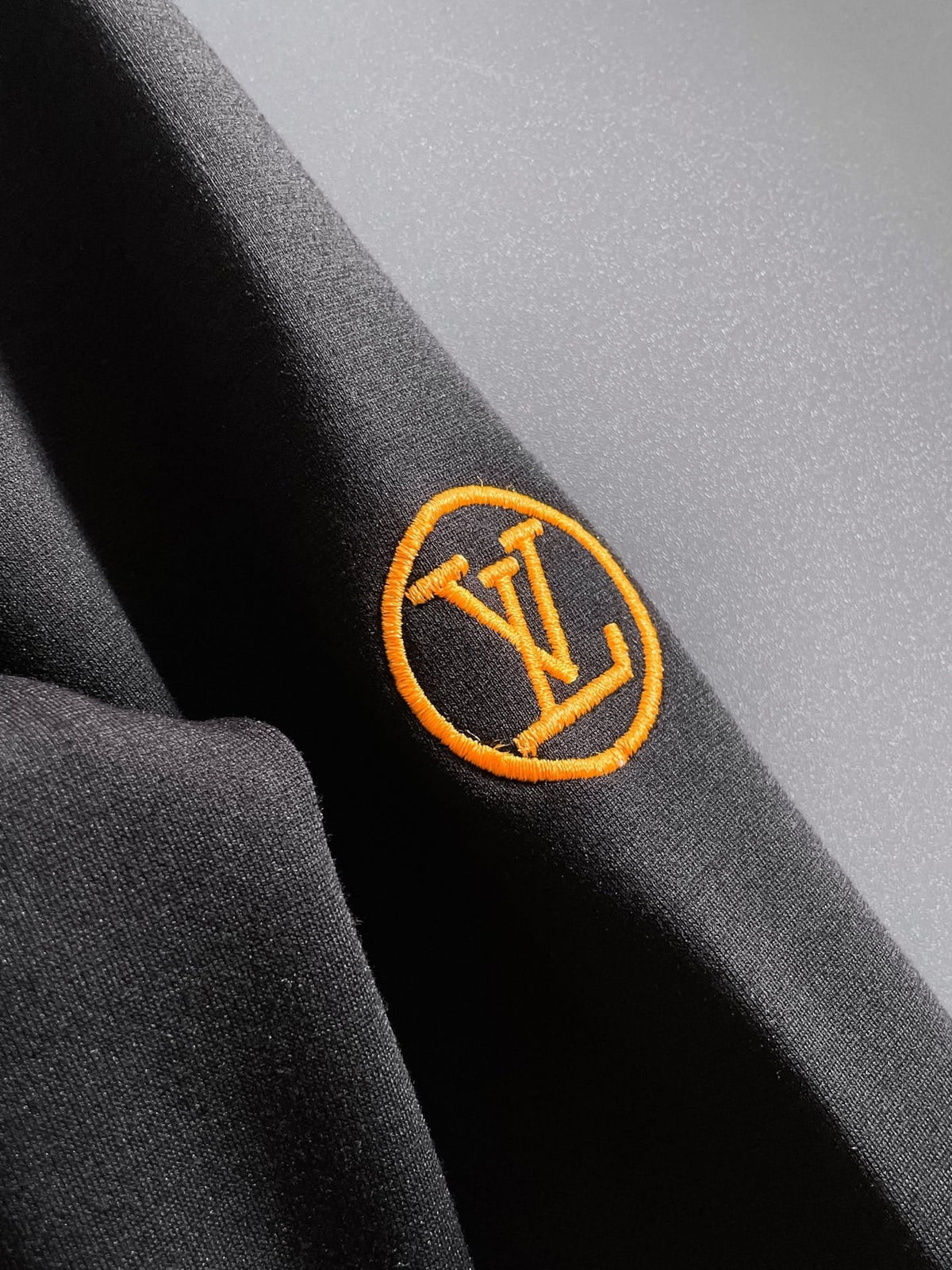 Louis Vuitton LV Embroidered Logo Tracksuit - Black & Yellow Technical Knit Jacket and Pants Set