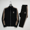 Louis Vuitton LV Embroidered Side Stripe Tracksuit Black Technical Jersey
