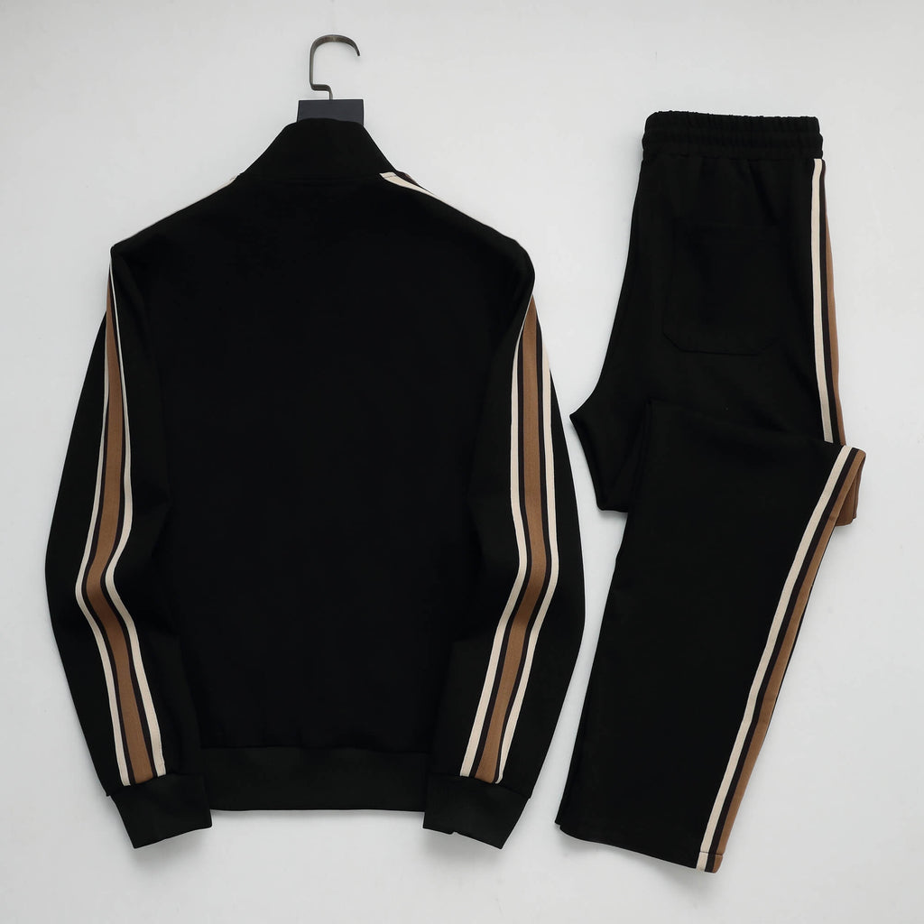 Louis Vuitton LV Embroidered Side Stripe Tracksuit Black Technical Jersey