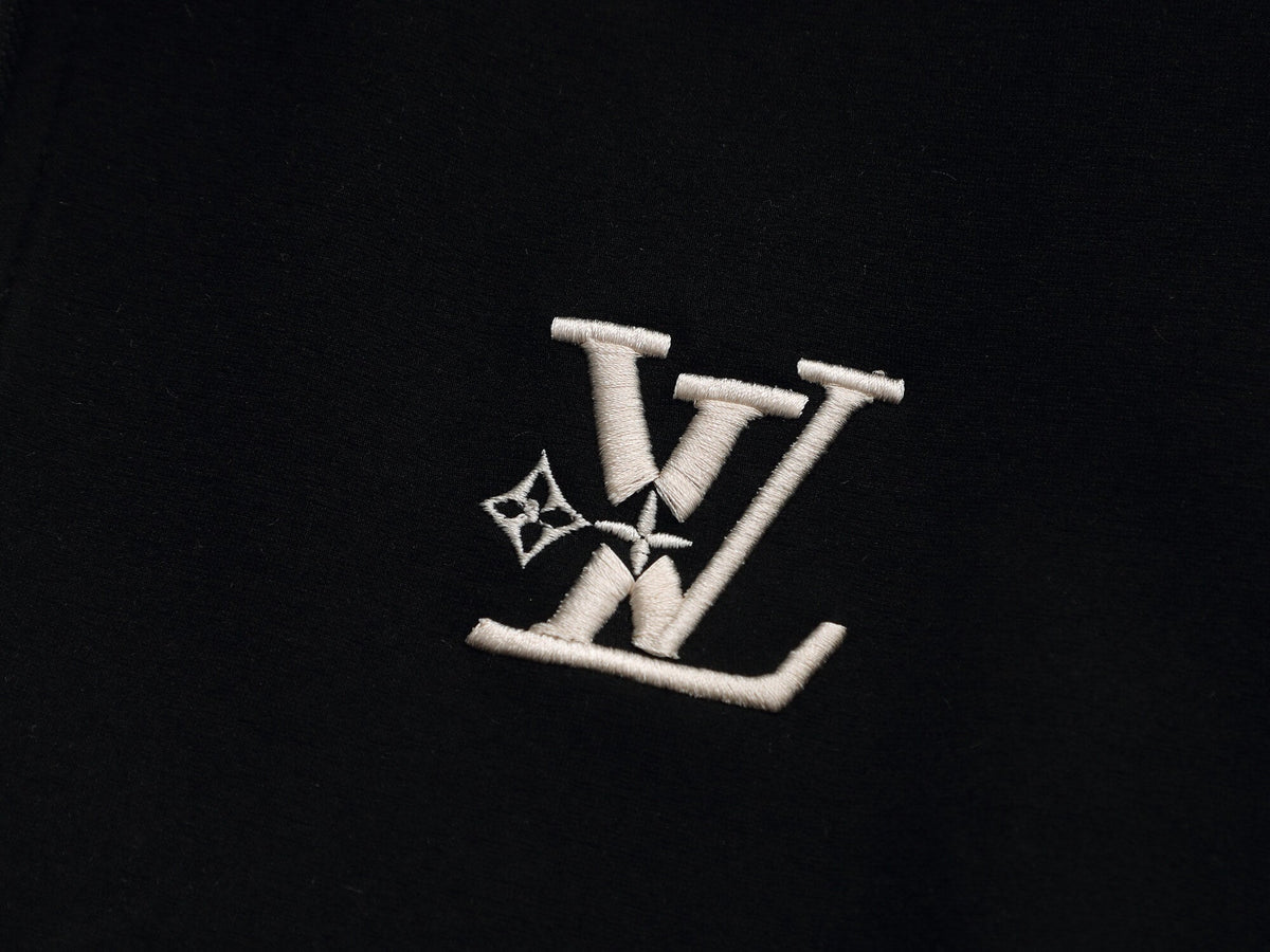 Louis Vuitton LV Embroidered Side Stripe Tracksuit Black Technical Jersey