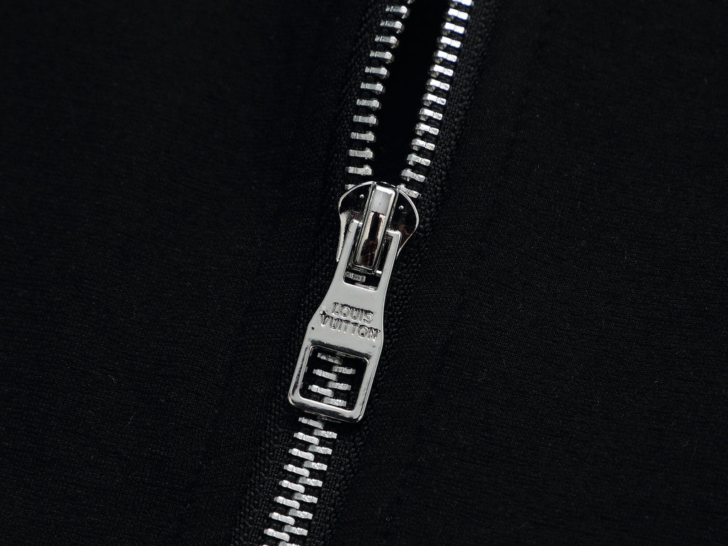 Louis Vuitton LV Embroidered Side Stripe Tracksuit Black Technical Jersey