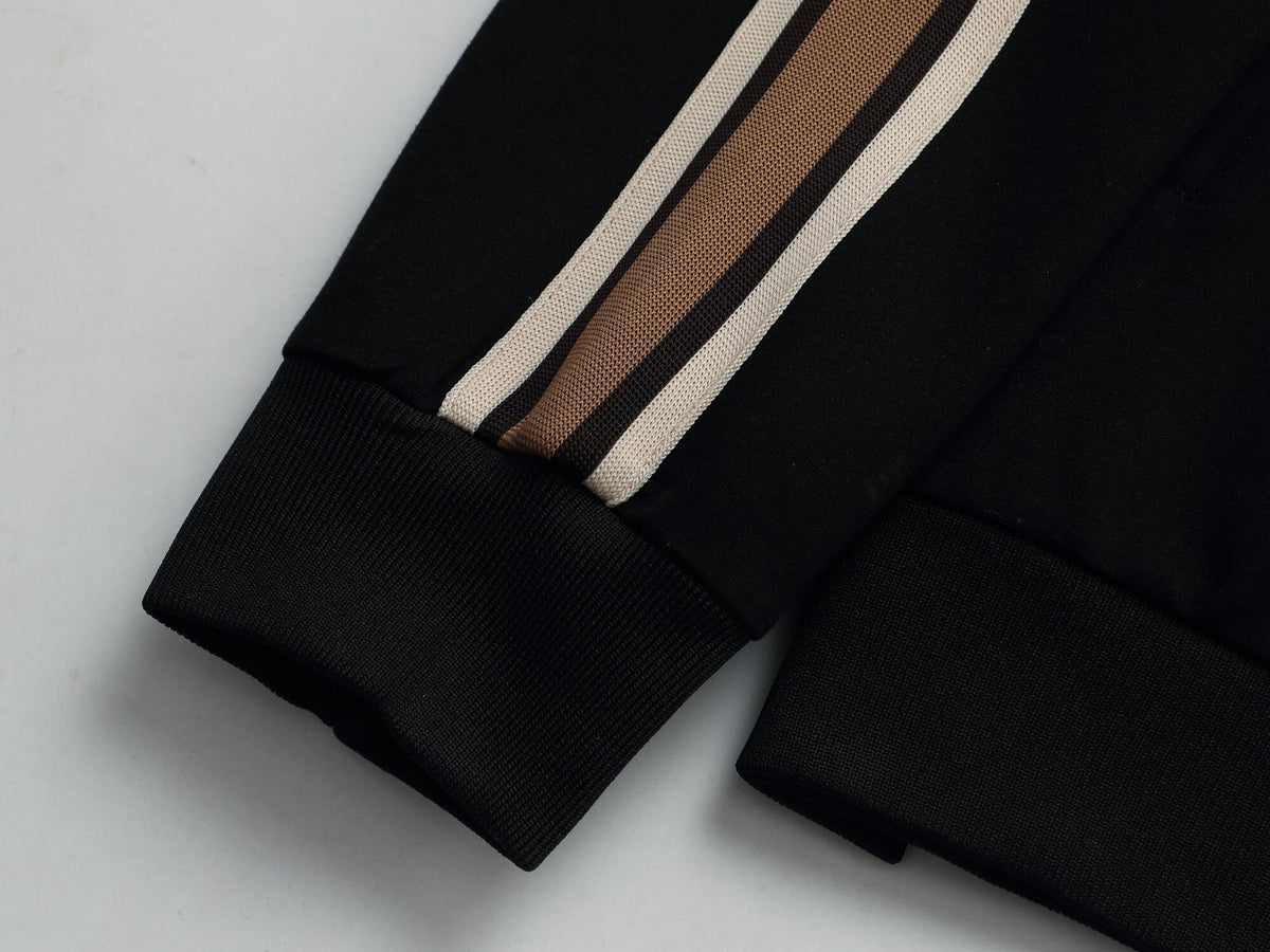 Louis Vuitton LV Embroidered Side Stripe Tracksuit Black Technical Jersey