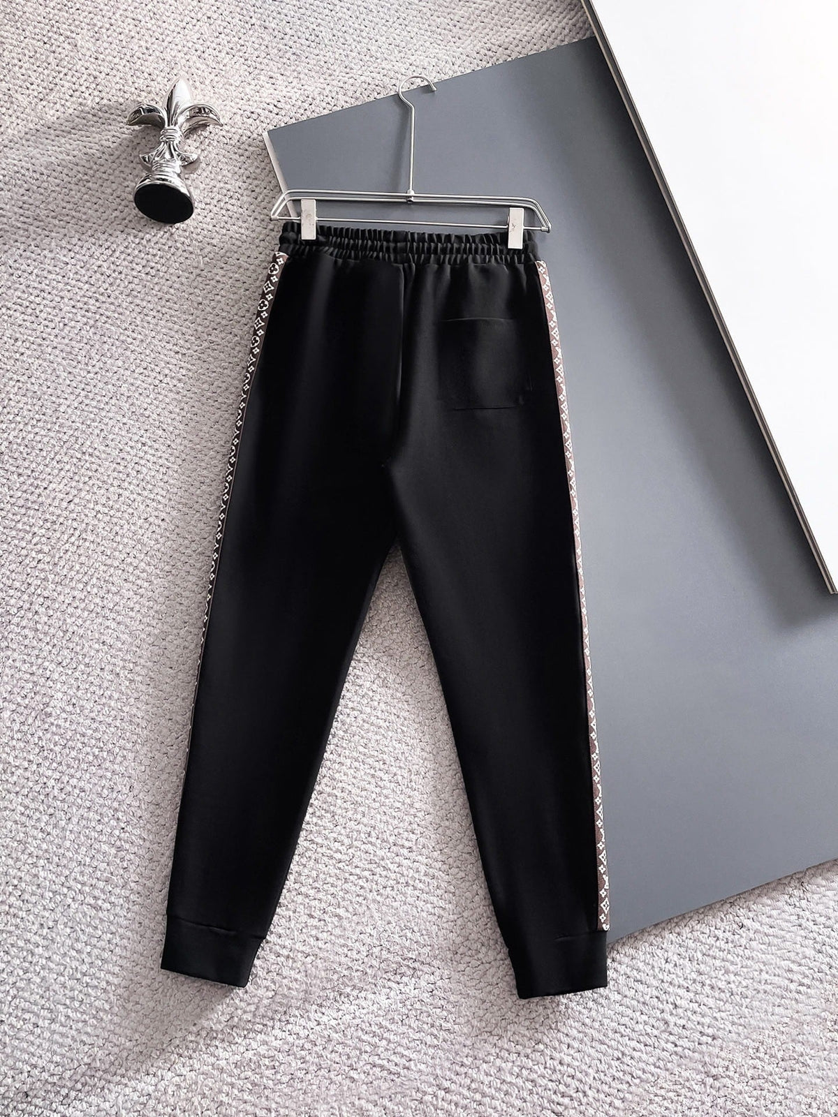 Louis Vuitton LV Monogram Side Stripe Tracksuit - Black Technical Knit Zip Jacket & Pants Set