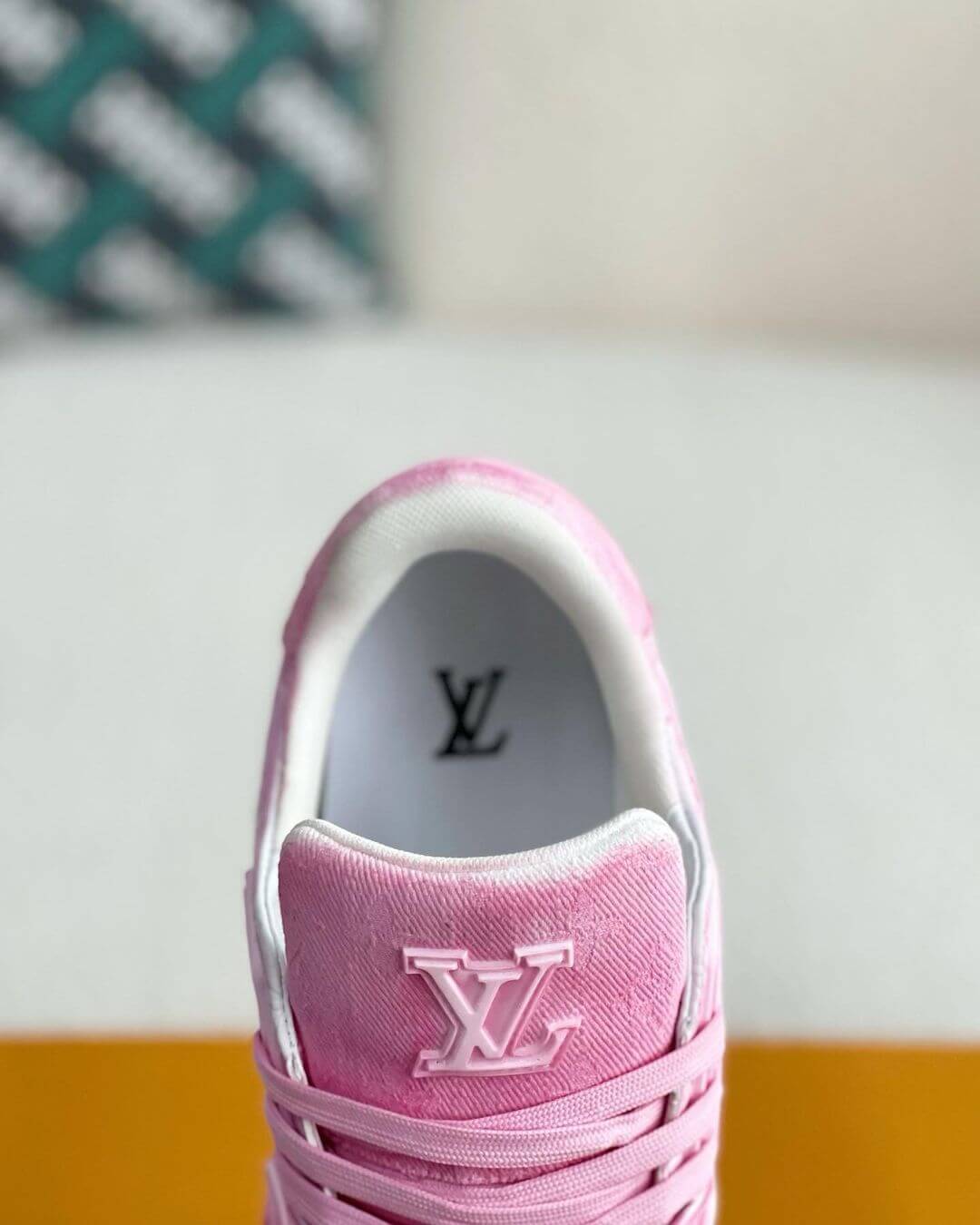 Louis Vuitton LV Denim Pink Trainer Sneaker