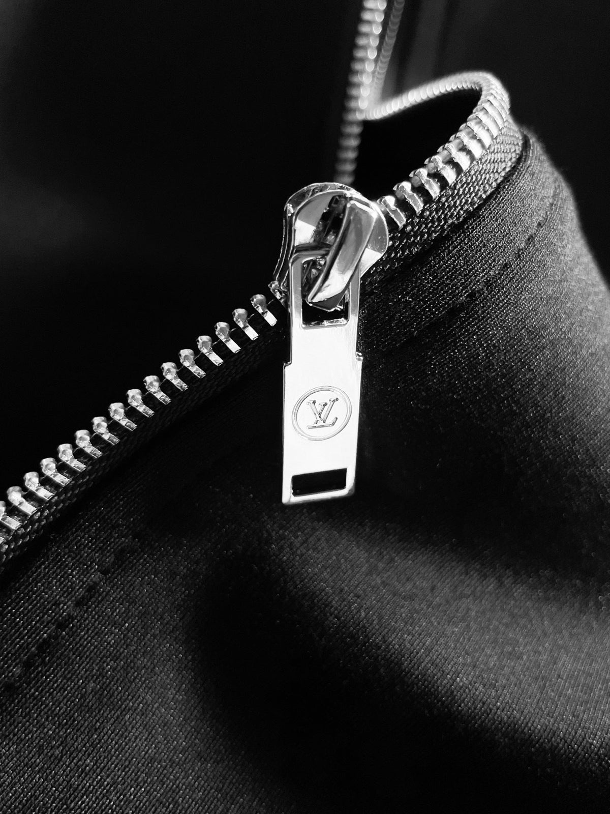 Louis Vuitton LV Technical Knit Tracksuit - Black with Blue Side Stripe Jacket and Pants Set