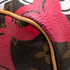 Louis Vuitton Limited Edition Monogram Canvas Chain Flower Speedy 30 Satchel (SHF-18397)