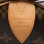 Louis Vuitton Limited Edition Monogram Canvas Chain Flower Speedy 30 Satchel (SHF-18397)