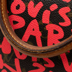 Louis Vuitton Limited Edition Monogram Graffiti Speedy 30 Satchel (SHF-18313)
