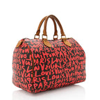 Louis Vuitton Limited Edition Monogram Graffiti Speedy 30 Satchel (SHF-18313)