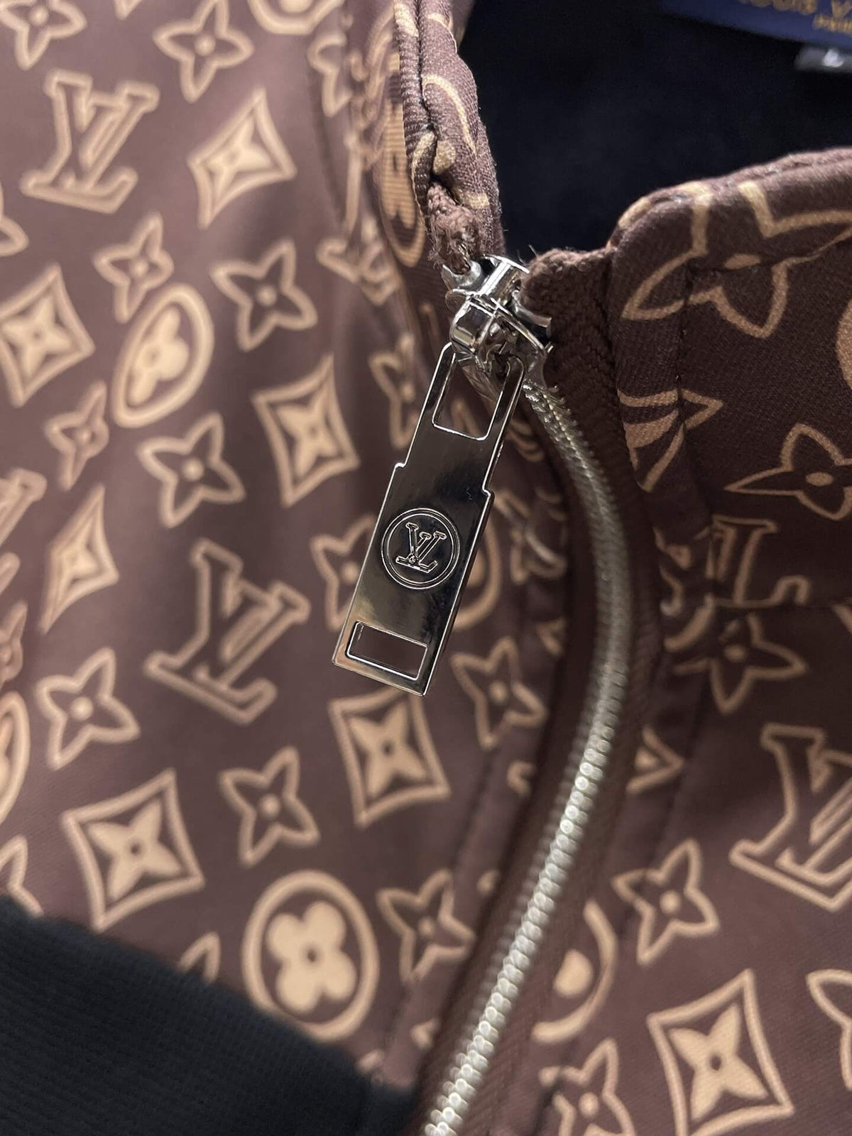 Louis Vuitton Monogram Block Technical Jersey Tracksuit Black