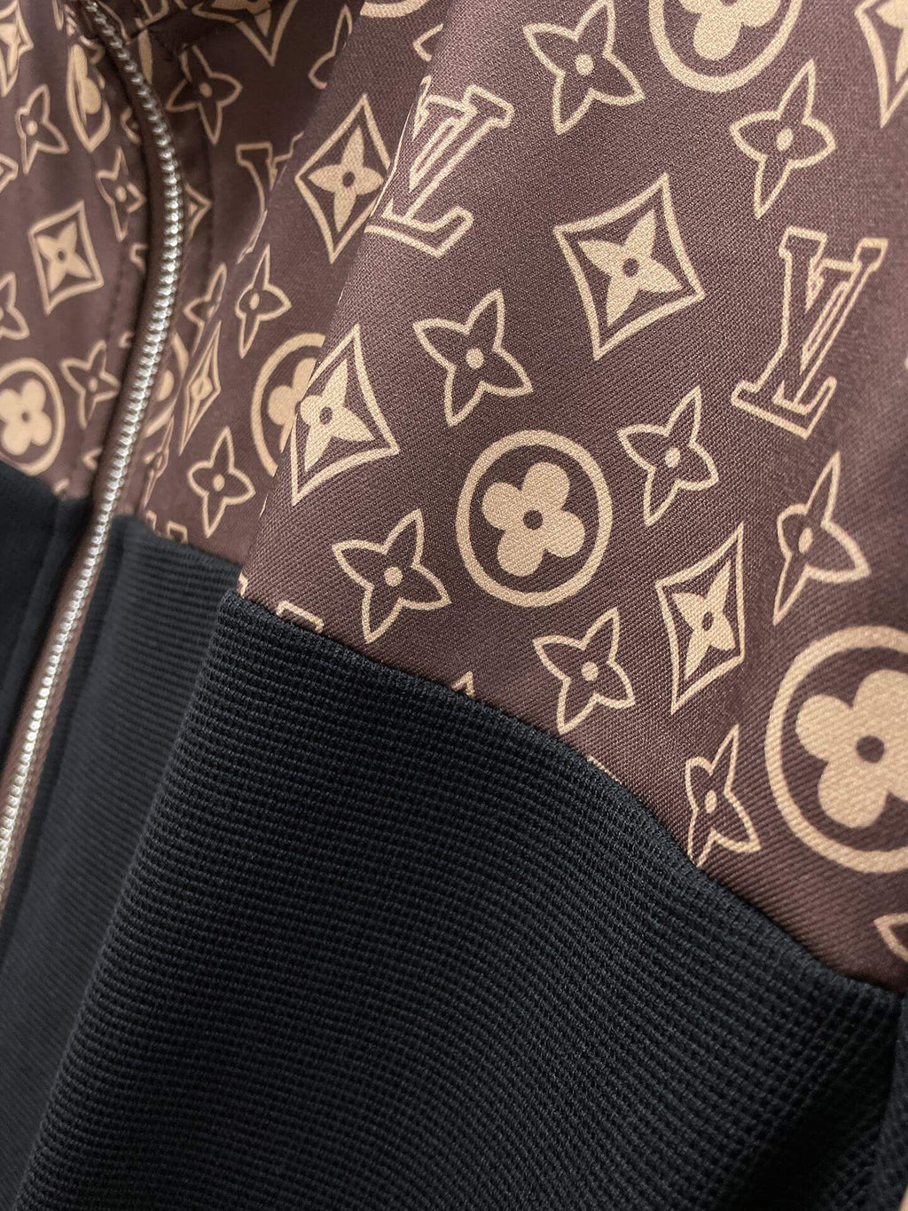 Louis Vuitton Monogram Block Technical Jersey Tracksuit Black