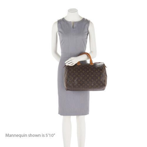 Louis Vuitton Vintage Monogram Canvas Speedy 35 Satchel (SHF-18360)
