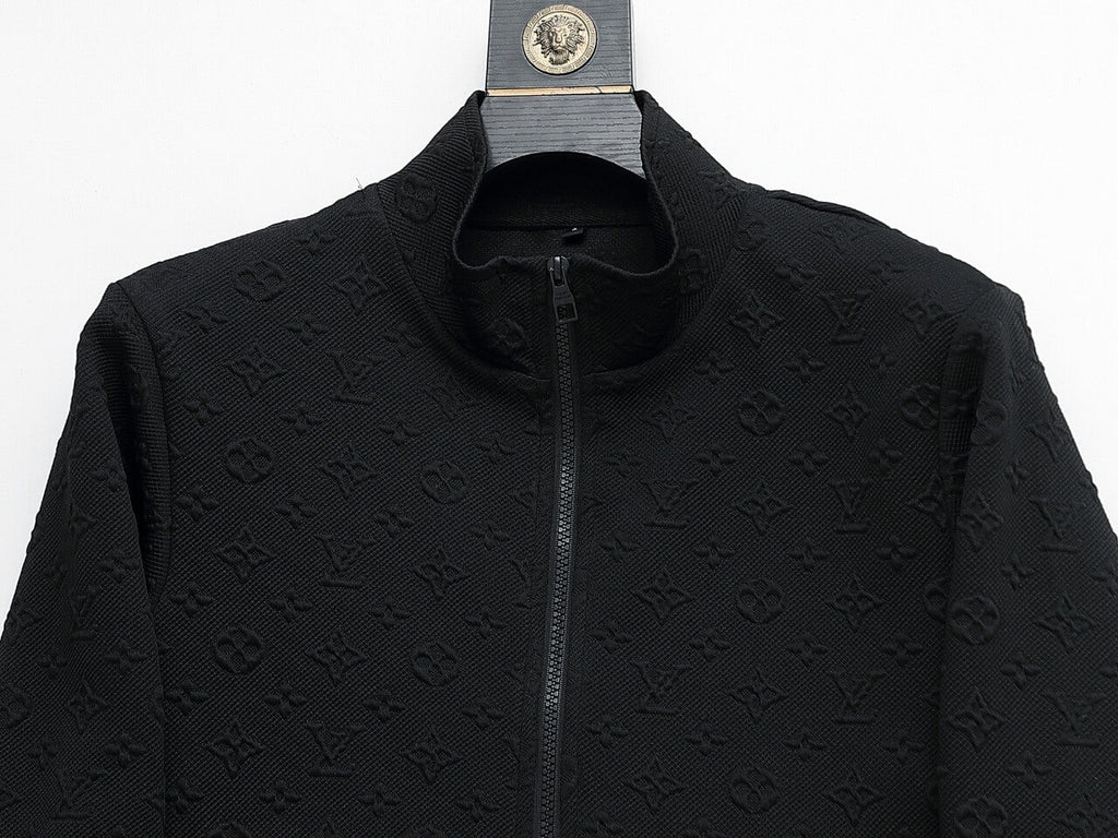 Louis Vuitton Monogram Embossed Technical Tracksuit Black