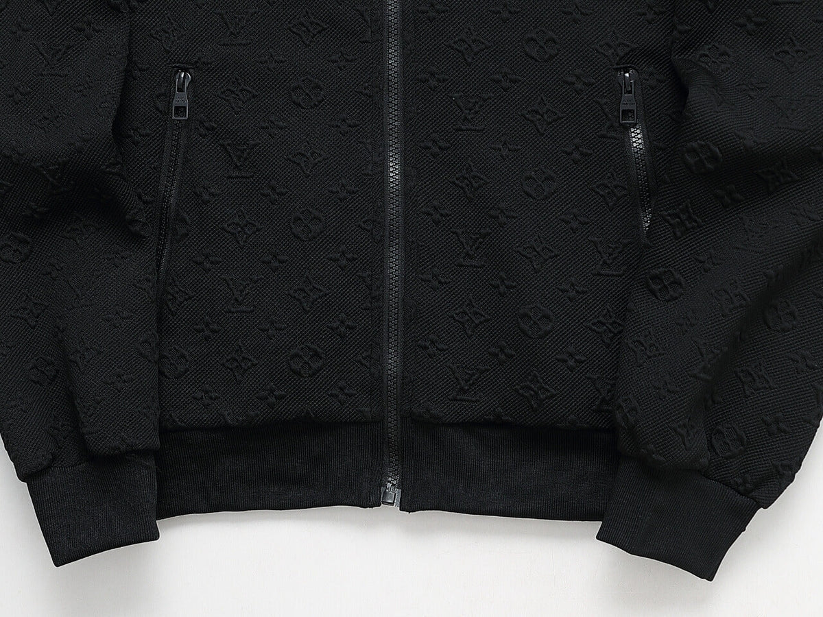 Louis Vuitton Monogram Embossed Technical Tracksuit Black