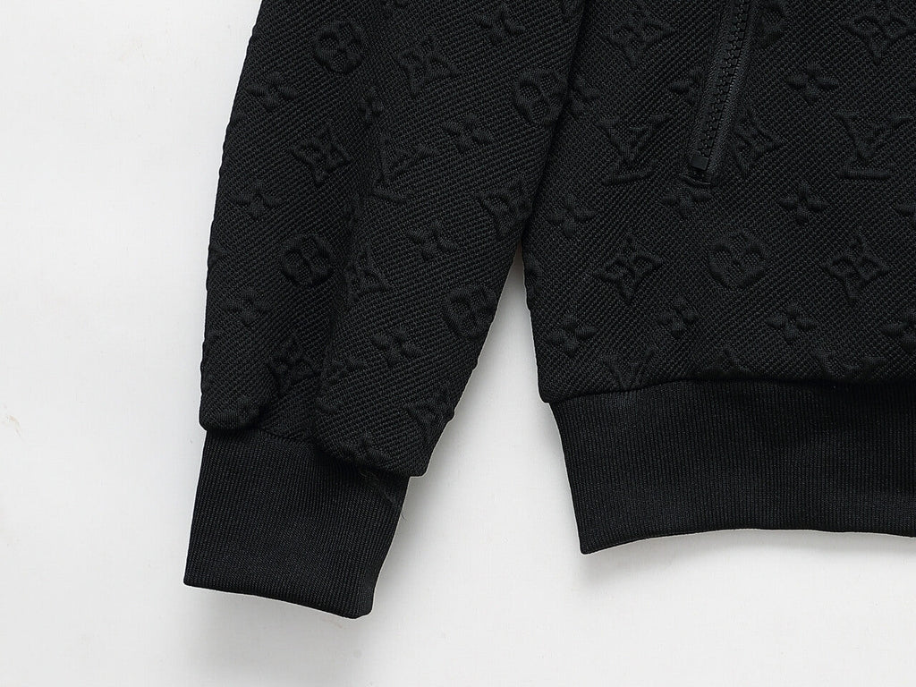 Louis Vuitton Monogram Embossed Technical Tracksuit Black
