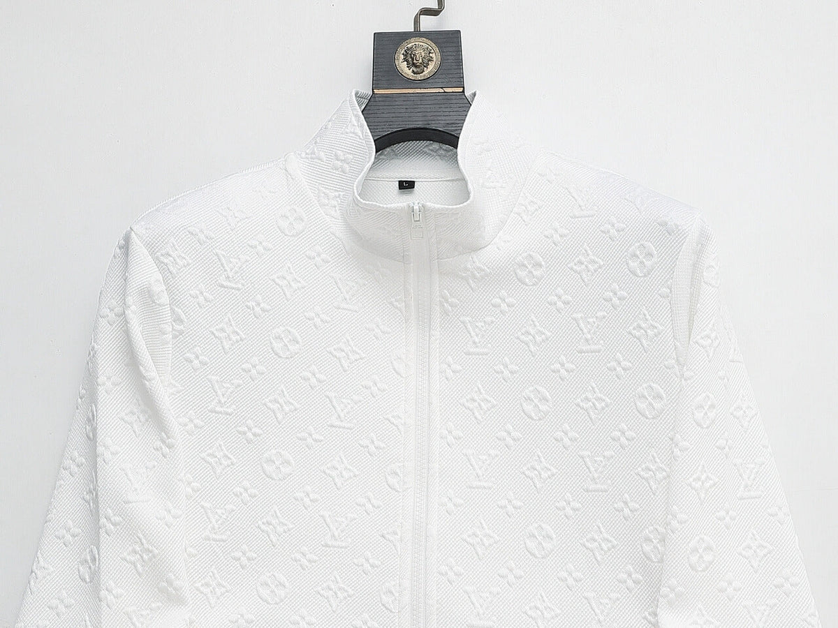 Louis Vuitton Monogram Embossed Technical Tracksuit White