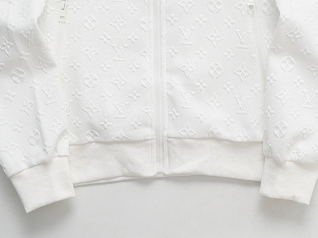 Louis Vuitton Monogram Embossed Technical Tracksuit White