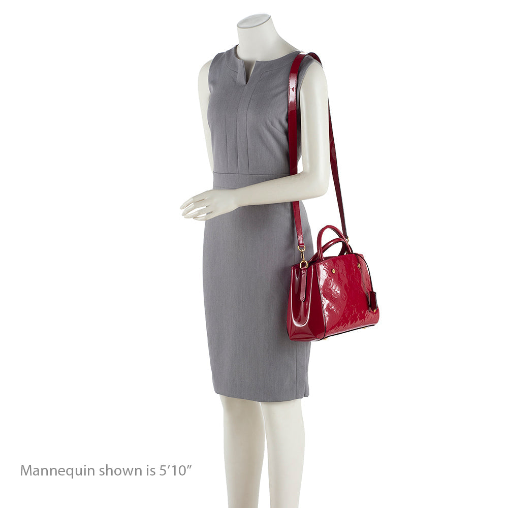 Louis Vuitton Monogram Vernis Montaigne BB Satchel (SHF-14934)