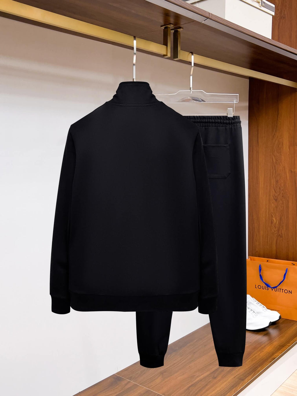 Louis Vuitton Oversized LV Patch Monogram Tape Tracksuit Black