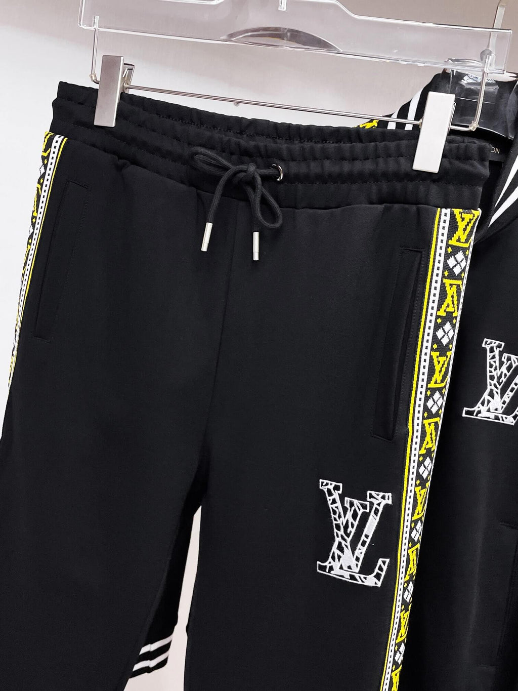 Louis Vuitton Oversized LV Patch Monogram Tape Tracksuit Black