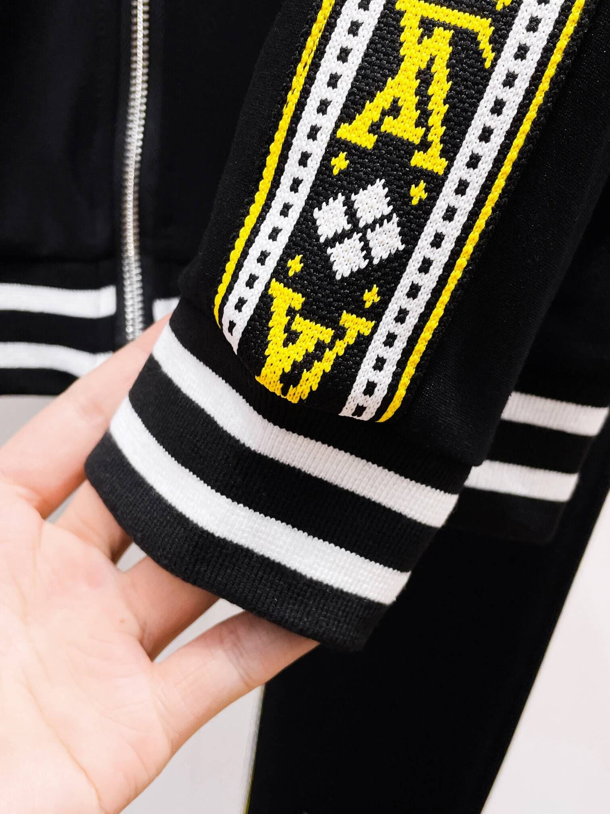 Louis Vuitton Oversized LV Patch Monogram Tape Tracksuit Black