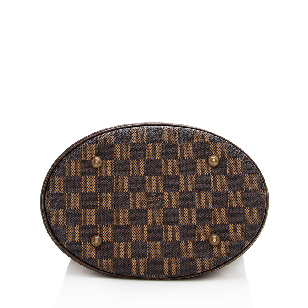Louis Vuitton Vintage Damier Ebene Marais Bucket Tote (SHF-16670)