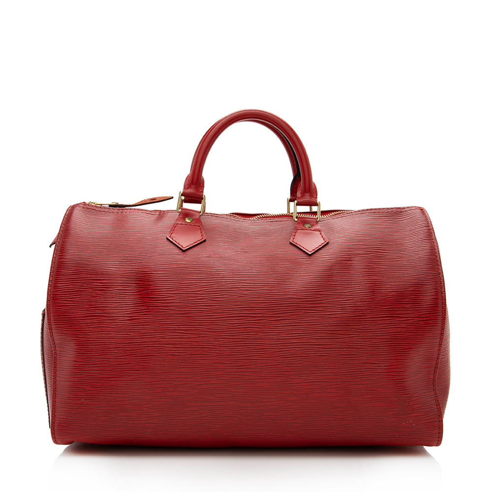 Louis Vuitton Vintage Epi Leather Speedy 35 Satchel (SHF-16757)