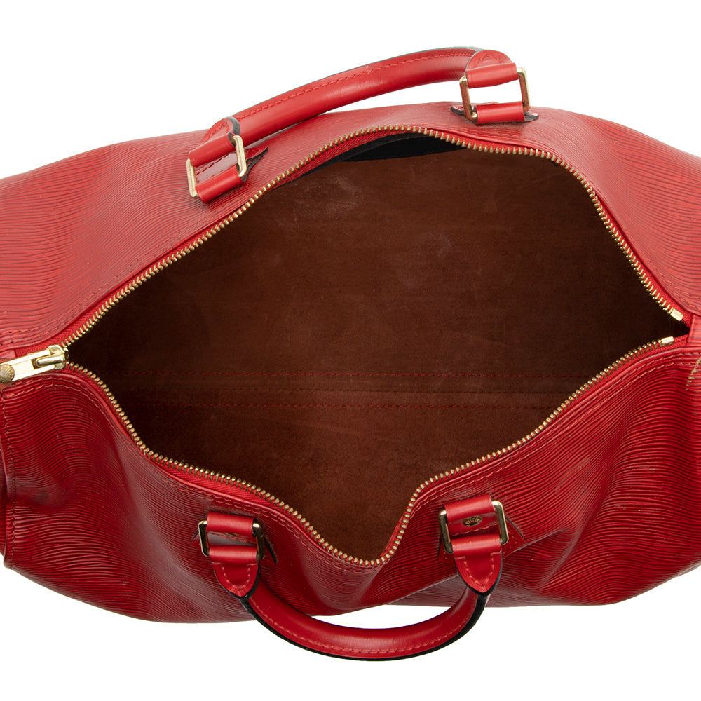 Louis Vuitton Vintage Epi Leather Speedy 35 Satchel (SHF-16757)