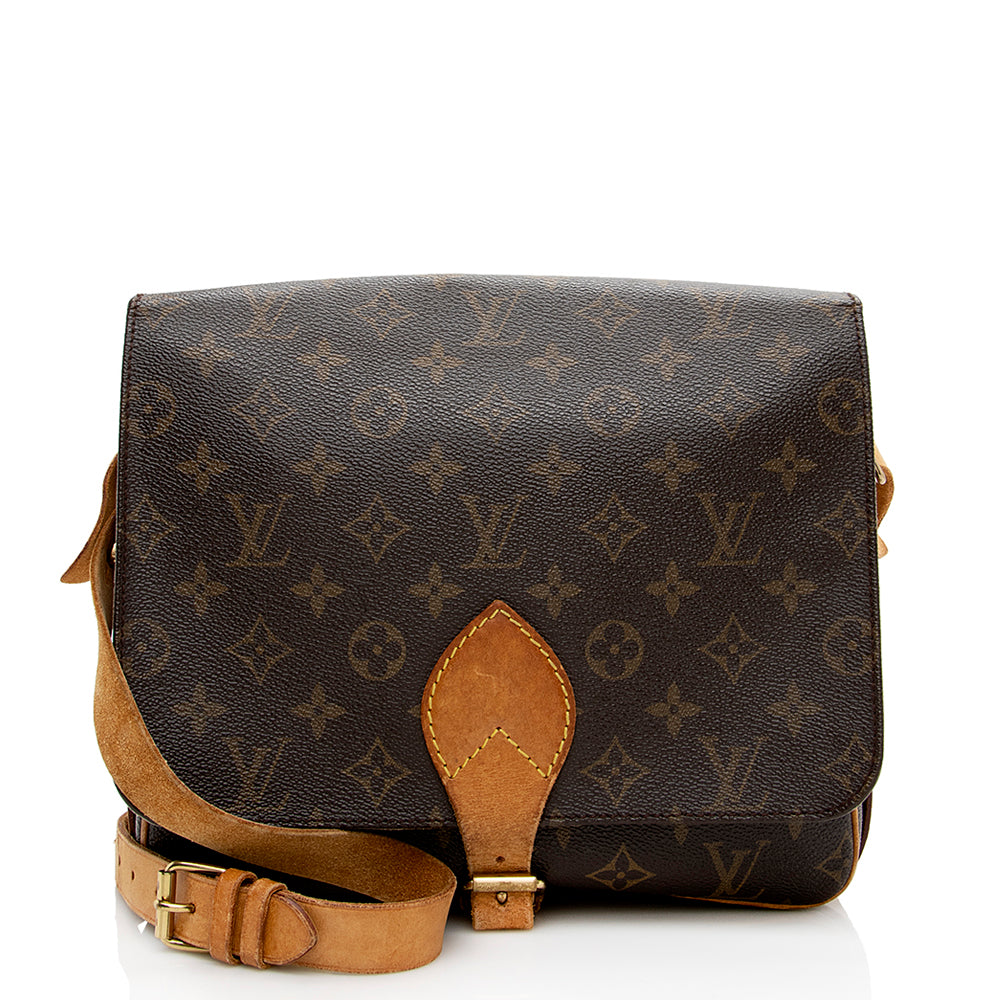 Louis Vuitton Vintage Monogram Canvas Cartouchiere GM Shoulder Bag - FINAL SALE (SHF-16651)