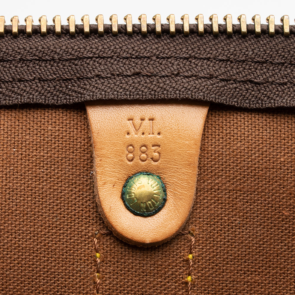 Louis Vuitton Vintage Monogram Canvas Keepall Bandouliere 60 Duffel Bag (SHF-16749)