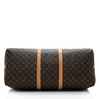 Louis Vuitton Vintage Monogram Canvas Keepall Bandouliere 60 Duffel Bag (SHF-16878)